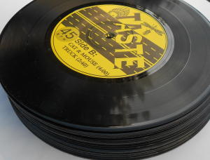 10 Black 7 Inch Vinyl Records