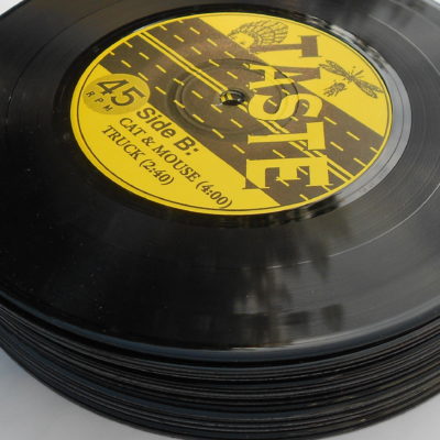 25 Assorted Black 7 Inch Vinyl Records