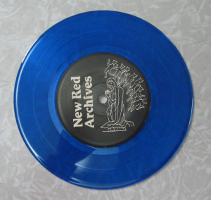 Blue Vinyl 7 Inch Record