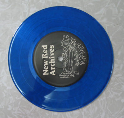 Blue colored record Blue Vinyl 7 Inch Record