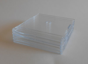 10 clear plastic CD single cases