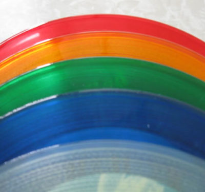 Assorted Colored Record red yellow green blue clear colored record