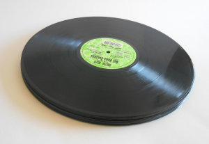 10 bulk black vinyl LP 12 Inch albums for craft projects