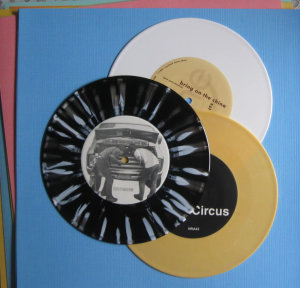 The Opaque 3 Pack - Opaque Yellow, White, Black And White 7 Inch Records