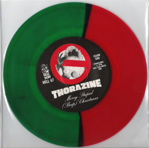 Red and Green split colored vinyl 7 inch