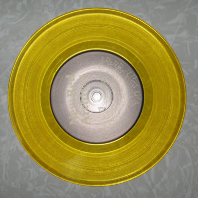 Yellow colored record clear vinyl Yellow Vinyl 7 Inch Record
