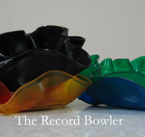 color records made into bowls