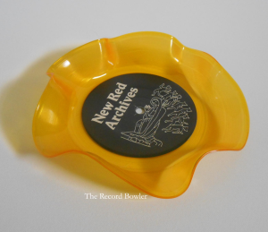 yellow colored record bowl